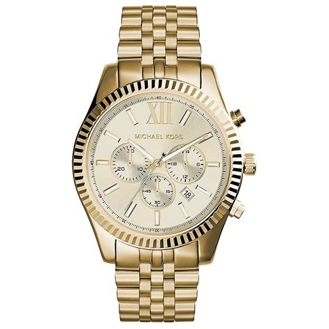 michael kors slim classic watch gold|Michael Kors lexington chronograph watch.